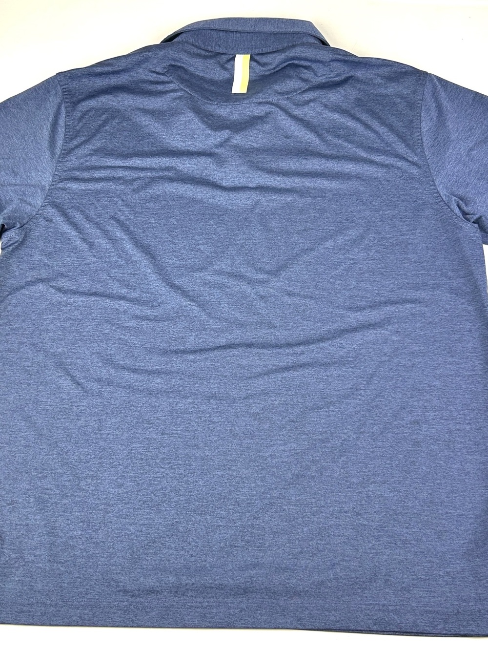 RHOBACK Blue Golf Polo Men’s Large Colliers Logo Sleeve - Picture 2 of 6